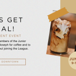 Social Information: June 29, 2024 from 9 to 11 am. Meet current Junior League of St. Joseph members for coffee and to learn more about joining the League. Event held at Hazel's Downtown.